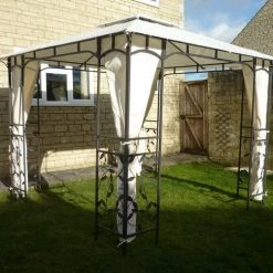 Gazebo Spare Parts Ltd Side Panel Set For 3m X 3m Homebase Lucca Gazebo (262cm Curtain Width) - Set Of 4