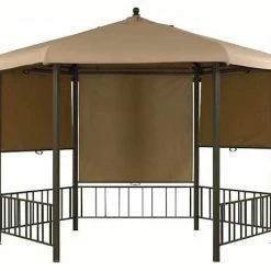 Gazebo Spare Parts Ltd Canopy For 3.3m Hexagonal Camelot Regal Roller Blind Patio Gazebo - Single Tier