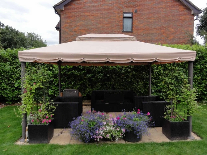 Gazebo Spare Parts Ltd Canopy For 3m X 4m Patio Gazebo - Two Tier Patio Gazebo Parts 3 Gazebo Spare Parts Ltd Canopy For 3m X 4m Patio Gazebo - Two Tier Patio Gazebo Parts
