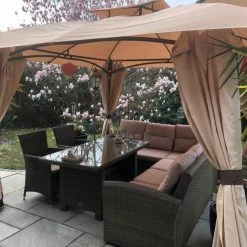 Gazebo Spare Parts Ltd Patio Gazebo Parts Canopy For 3m JTF Burano Patio Gazebo (327cm Actual Width) - Two Tier