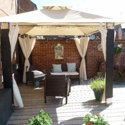 Gazebo Spare Parts Ltd Side Panel Set For 3m X 3m Camelot Full Steel Patio Gazebo (270cm Curtain Width) - Set Of 4 Patio Gazebo Parts