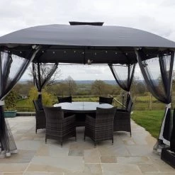 Gazebo Spare Parts Ltd Canopy For 3.5m X 3.5m The Range Sicily Patio Gazebo - Two Tier Patio Gazebo Parts