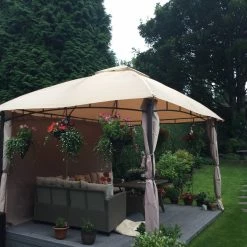 Gazebo Spare Parts Ltd CLEARANCE - Canopy For 3m X 3.6m Homebase Dome Patio Gazebo - Two Tier 9 Gazebo Spare Parts Ltd CLEARANCE - Canopy For 3m X 3.6m Homebase Dome Patio Gazebo - Two Tier