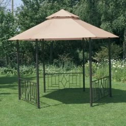 Gazebo Spare Parts Ltd Patio Gazebo Parts Canopy For 3.5m Hexagonal Camelot Deluxe Arbour Patio Gazebo - Two Tier