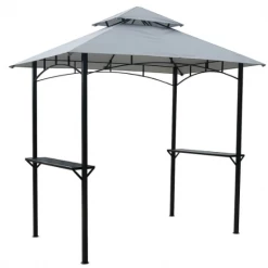 Gazebo Spare Parts Ltd Canopy For 2.5m X 1.5m Homebase BBQ Patio Gazebo - Two Tier Patio Gazebo Parts