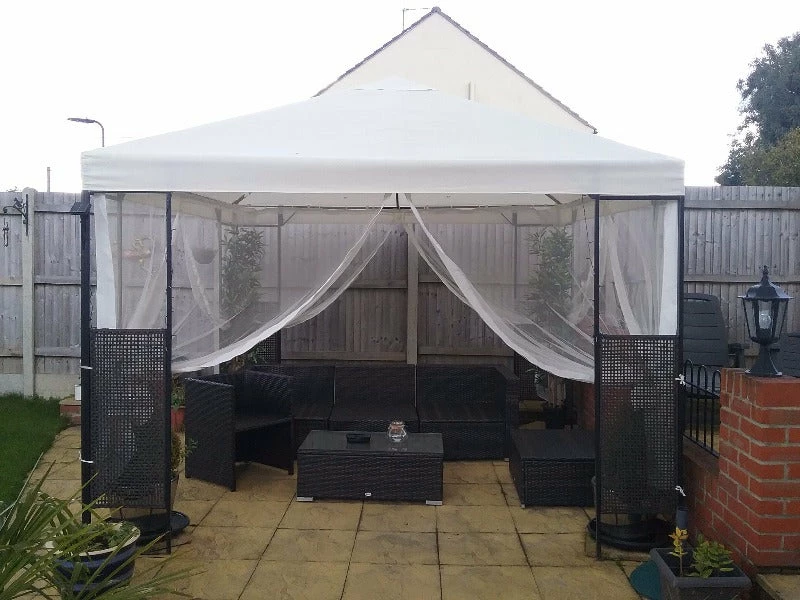 Gazebo Spare Parts Ltd Sale CLEARANCE - Universal Mosquito Net (Mesh) Side Panel Set For 2.5m Or 3m Patio Gazebo - Set Of 4 5 Gazebo Spare Parts Ltd Sale CLEARANCE - Universal Mosquito Net (Mesh) Side Panel Set For 2.5m Or 3m Patio Gazebo - Set Of 4