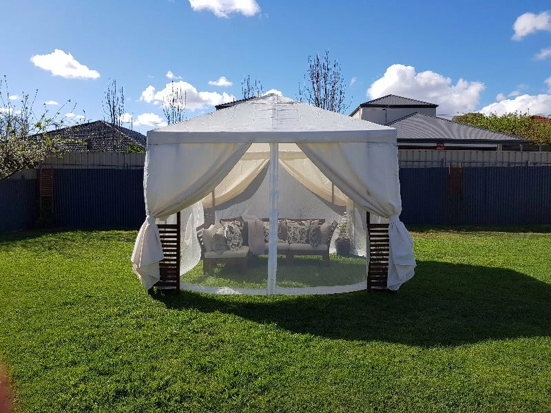 Gazebo Spare Parts Ltd Sale CLEARANCE - Universal Mosquito Net (Mesh) Side Panel Set For 2.5m Or 3m Patio Gazebo - Set Of 4 6 Gazebo Spare Parts Ltd Sale CLEARANCE - Universal Mosquito Net (Mesh) Side Panel Set For 2.5m Or 3m Patio Gazebo - Set Of 4