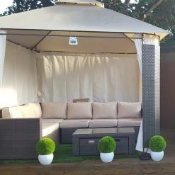 Gazebo Spare Parts Ltd Side Panel Set For 3m X 3m Camelot Full Steel Patio Gazebo (270cm Curtain Width) - Set Of 4 Patio Gazebo Parts