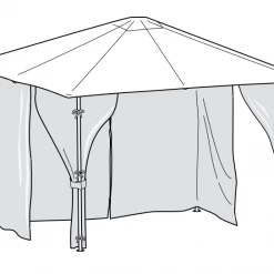 Gazebo Spare Parts Ltd Side Panel Set For 3m X 3m Patio Gazebo - Set Of 4 - Universal